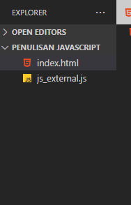 cara menuliskan kode javascript ke dalam html